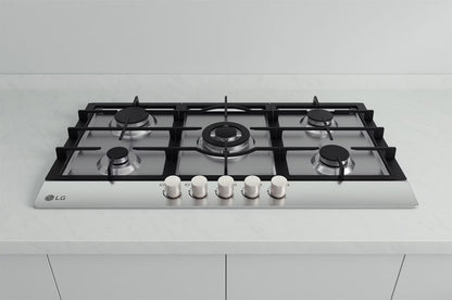 بوتاجاز بلت ان مسطح غاز ال جي - CG5Z3626S.CSTZEEC, فضي, 5, 90 سم