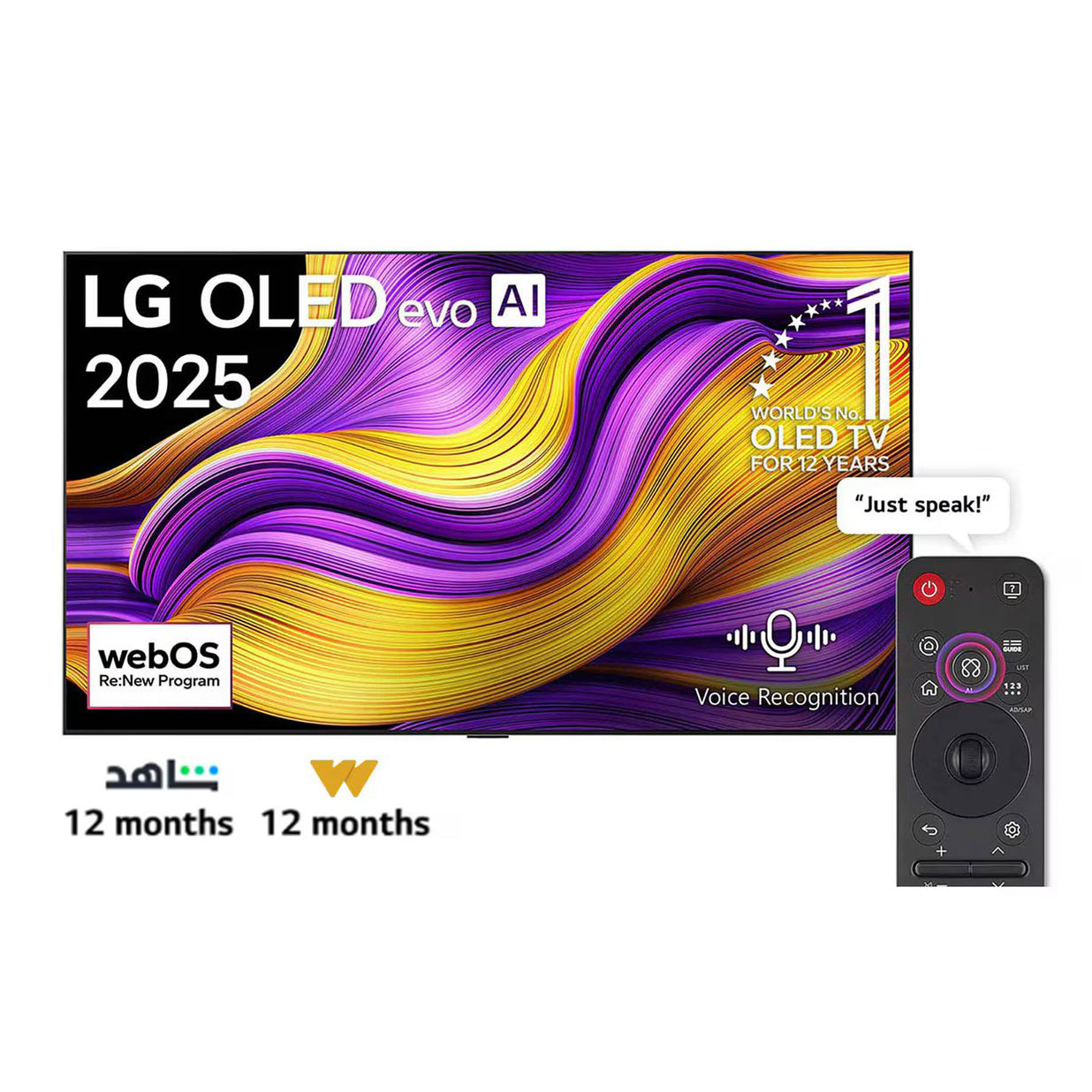 تلفزيون سمارت ال جي ، مقاس 83 بوصة ، ليد ، دقة 4K UHD ، ببريسفر داخلي - OLED83G56LA
