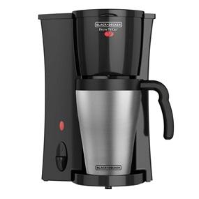 Black+Decker Coffee Maker DCM18S, 2 Cup Capacity, 800 Watt, Stainless Steel
