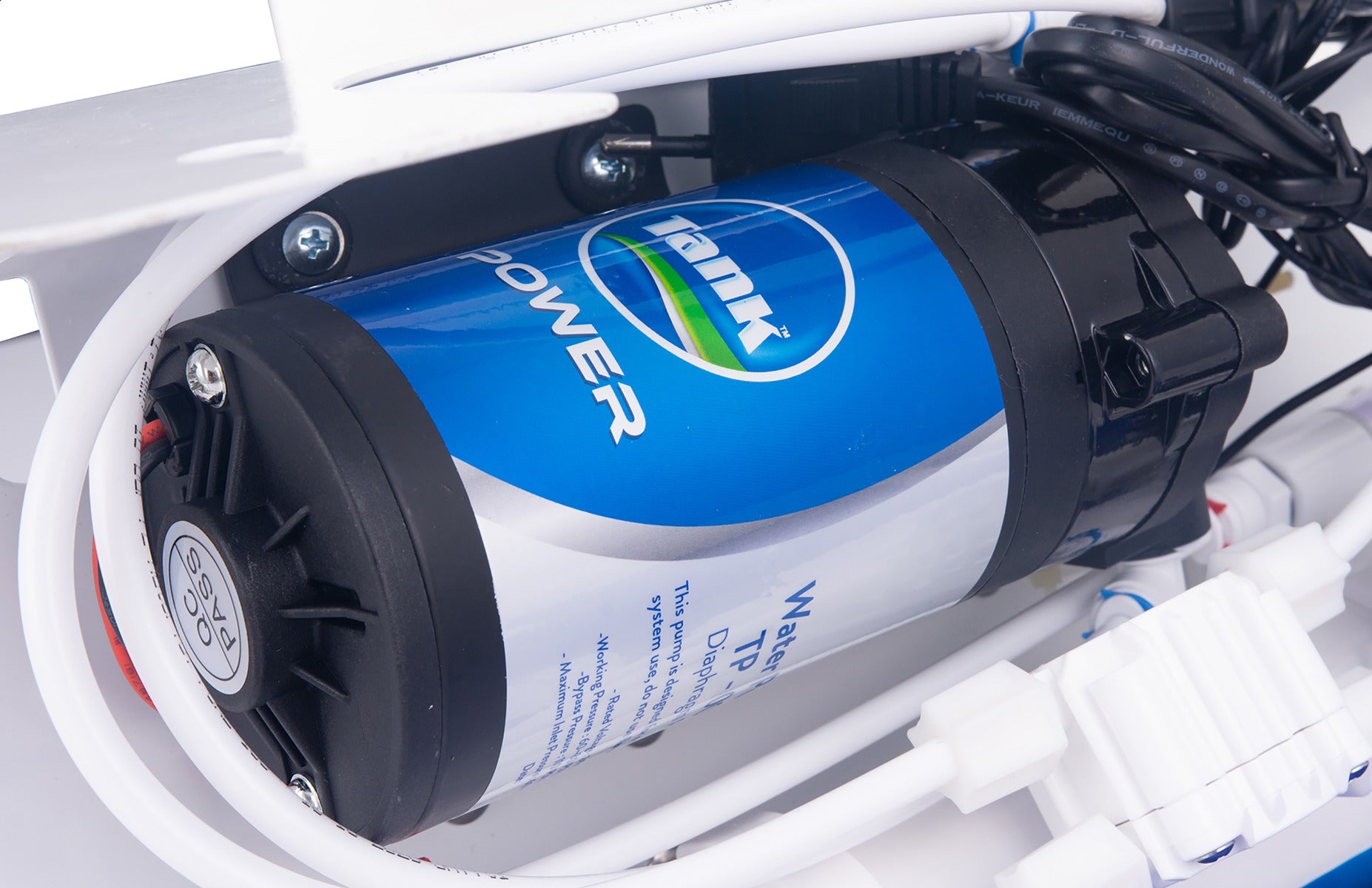 فلتر مياه تانك Power RO Pure ، عدد 7 مراحل ، ابيض