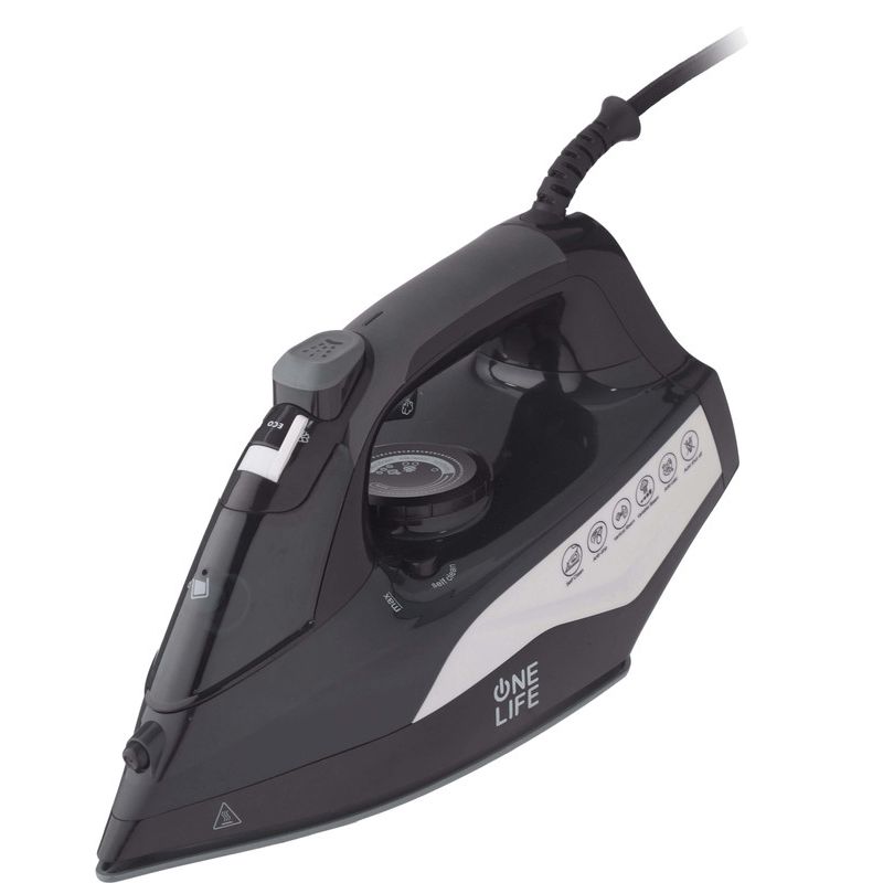 مكواة بخار وان لايف ، اسود وابيض - ST250C