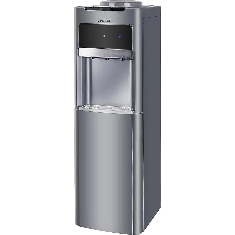 مبرد مياه تحميل علوي كاسيل ، ساخن وبارد وفاتر ، 3 حنفية ، فضي - WD3055S