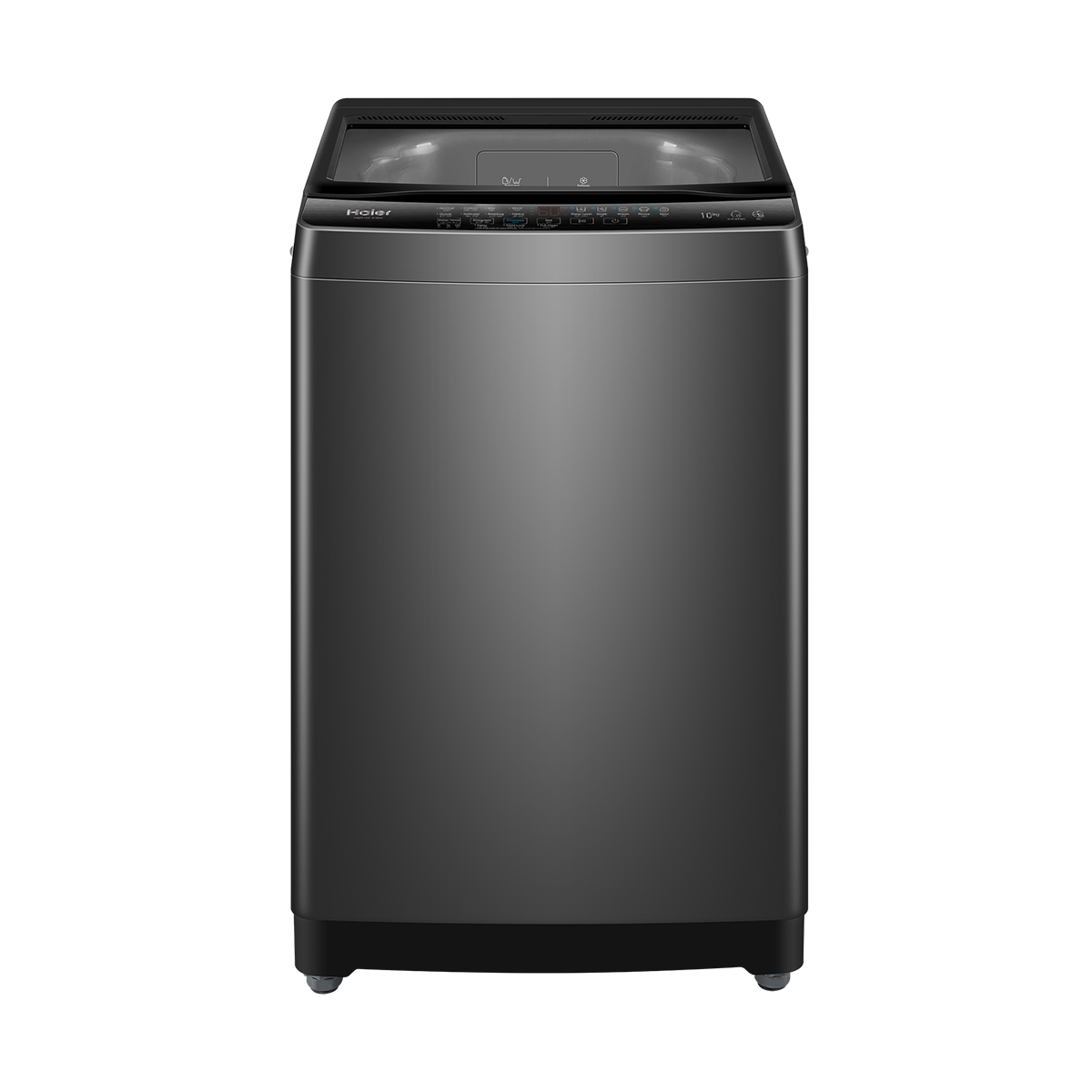 غسالة فوق اوتوماتيك هاير HWM100-316S6 ، سعة 10 كجم ، فضي غامق