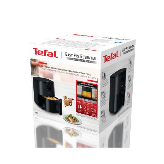 Easy Fry Essential Air Fryer, 3.5 Liters, 1500 Watt, Black - EY1308EG