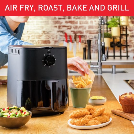 Easy Fry Essential Air Fryer, 3.5 Liters, 1500 Watt, Black - EY1308EG