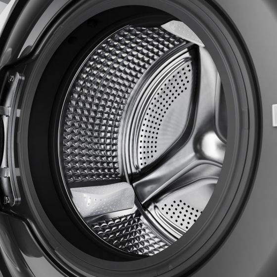 غسالة فول اوتوماتيك تحميل امامي انفرتر هاير HW80-B14959S6TU1 ، سعة 8 كجم ، فضي