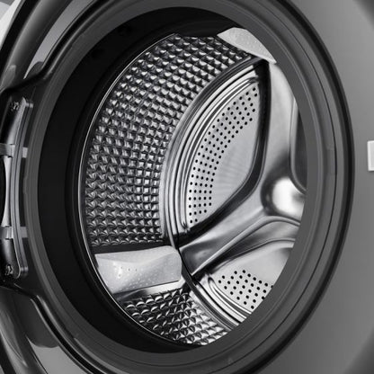 غسالة فول اوتوماتيك تحميل امامي انفرتر هاير HW80-B14959S6TU1 ، سعة 8 كجم ، فضي