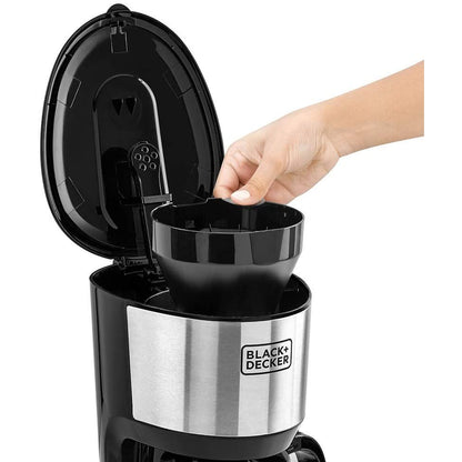 Black+Decker Coffee Maker DCM750S-B5, 1.25 Liter, 750 Watt, Black and Decker
