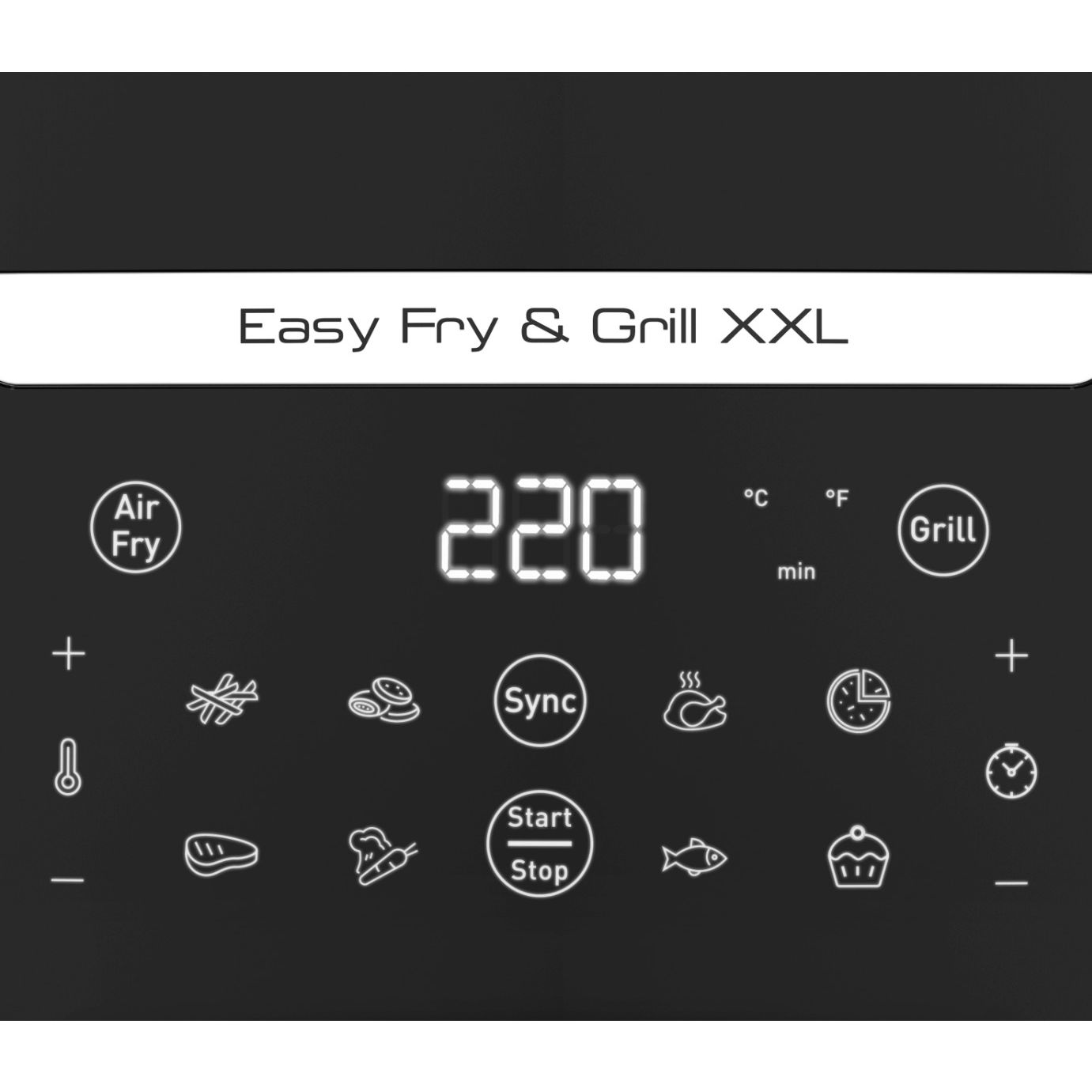Easy Fry & Grill XXL Digital Tefal Air Fryer, 6.5 Liters, 1800 Watt, Black - EY8018EG