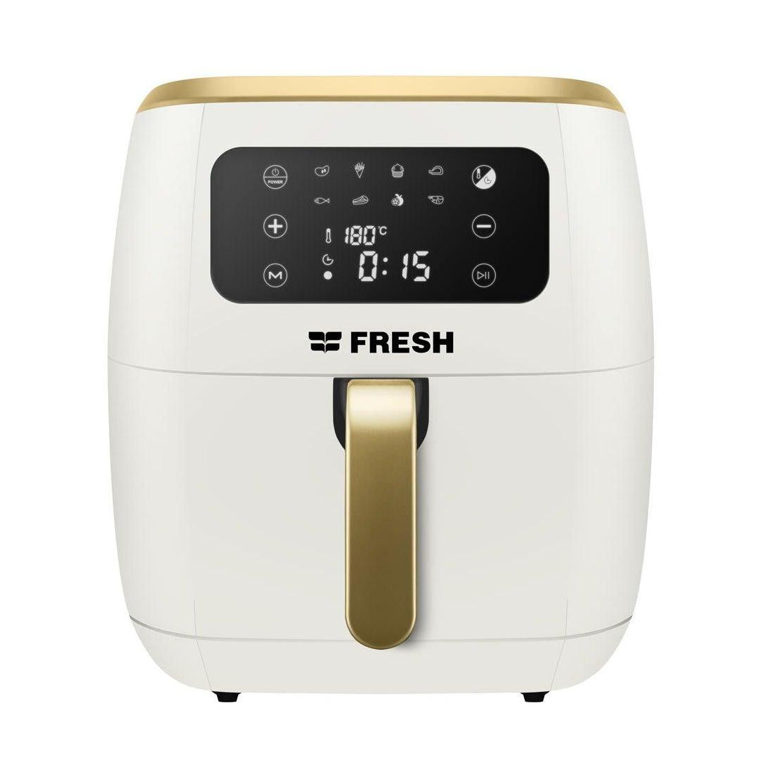 اير فراير ديجيتال فريش ، سعة 7 لتر ، ابيض وذهبي - FAF-D1800W