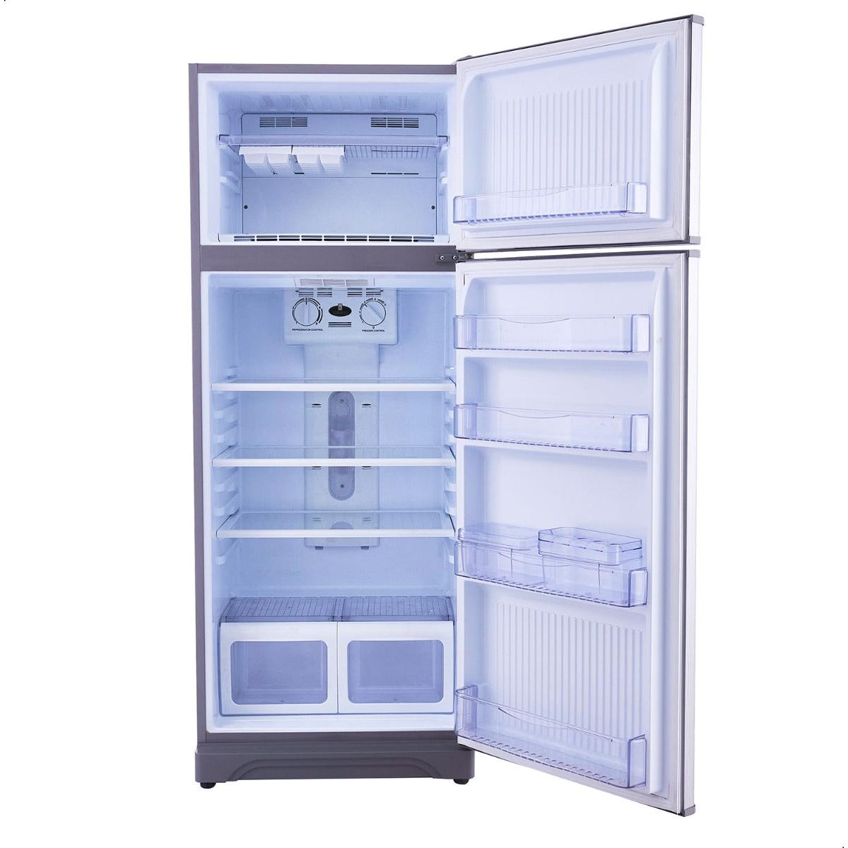 ثلاجة فريزر علوي كيريازي ، سعة 370 لتر ، نوفروست ، لا ، فضي - KH371NV/2