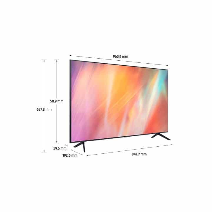 تلفزيون سمارت سامسونج ، مقاس 43 بوصة ، ليد ، دقة 4K UHD ، بب premier داخلي - 43CU7000