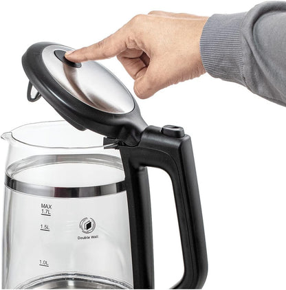 Black+Decker Electric Kettle, 1.7 Liters, 2200 Watts, Multi-Color - GK220-B5