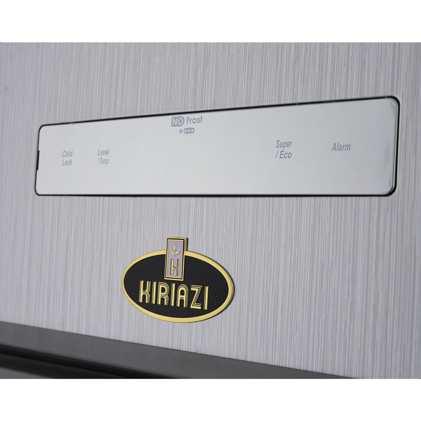 ثلاجة بفريزر علوي كيريازي KH371NV/3 ، سعة 370 لتر ، نوفروست ، لا ، فضي