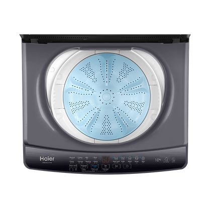 غسالة فوق اوتوماتيك هاير HWM100-316S8 ، سعة 10 كجم ، فضي غامق
