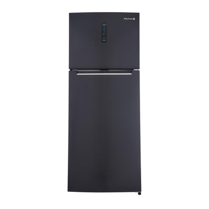 ثلاجة فريزر علوي وايت ويل WR-4385-HB ، سعة 430 لتر ، نوفروست ، لا ، اسود