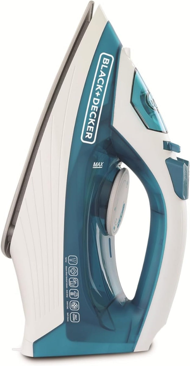 مكواة بخار بلاك اند ديكر ، ابيض واخضر - X1575-B5