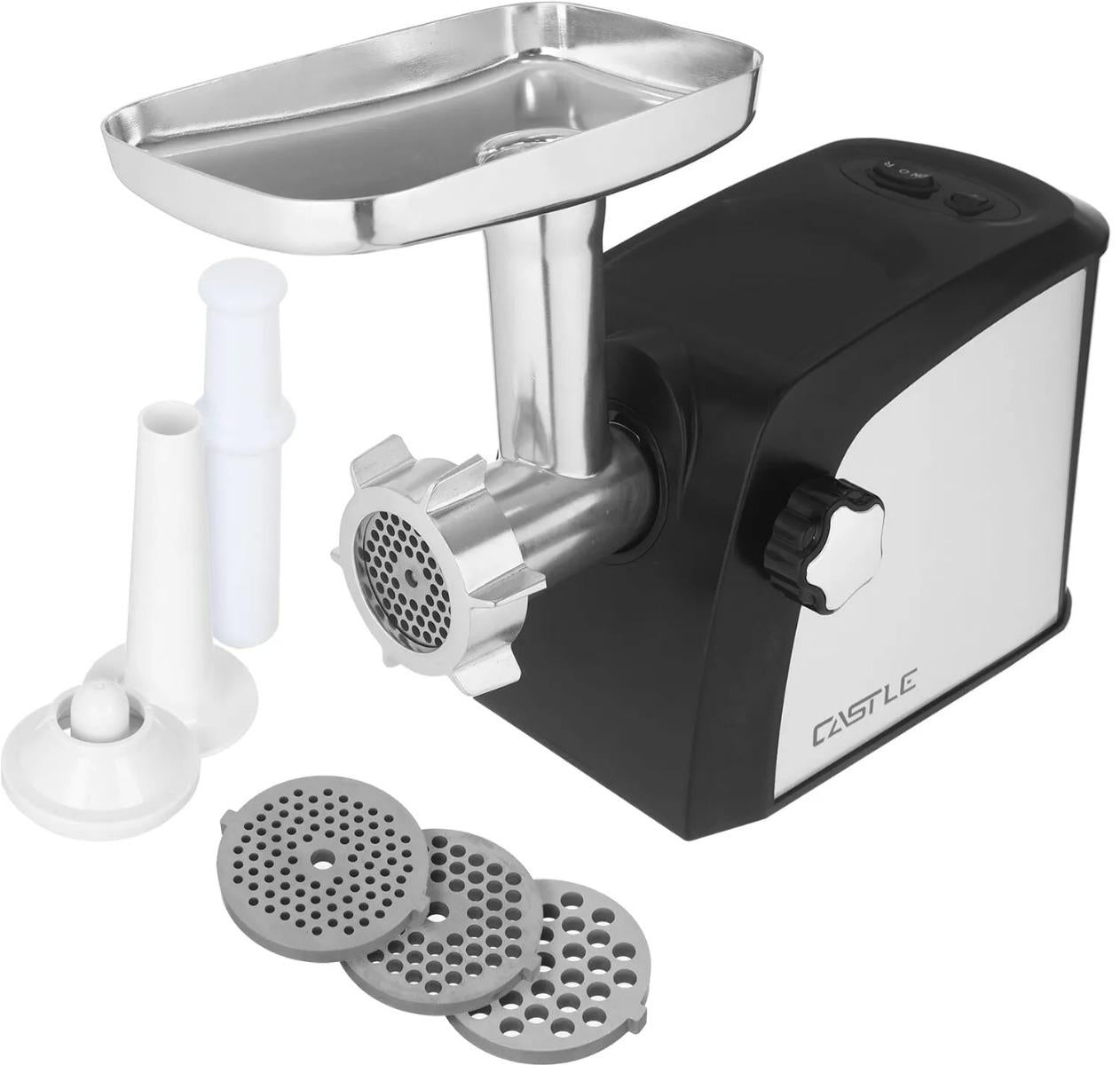 Castle Meat Grinder Attachments 2600W Black Silver - MGS2600