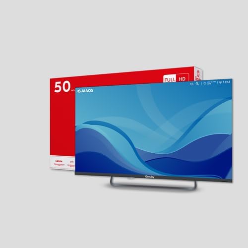 تلفزيون سمارت جروهي ، مقاس 50 بوصة ، ليد ، دقة FHD ، ببسيسفر داخلي - GLD50SAWOR