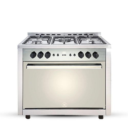 بوتاجاز غاز يونيون اير Modern ، عدد 5 شعلة ، فضي - C69SS-GC-319-IDSF-MD-2W-Al