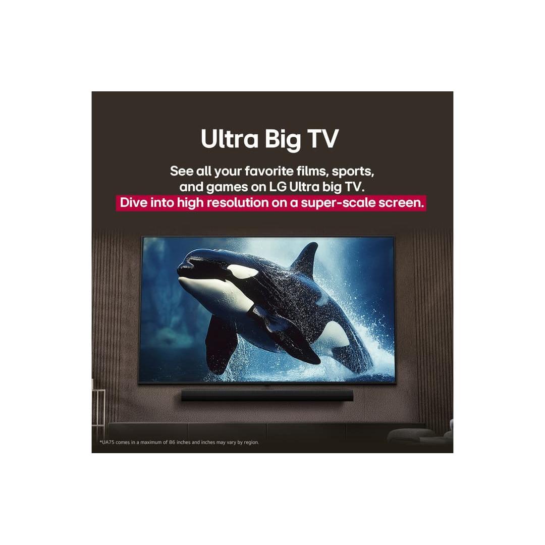 تلفزيون سمارت ال جي ، مقاس 43 بوصة ، ليد ، دقة 4K UHD ، ببـر cisfer داخلي - 43UA85006LA