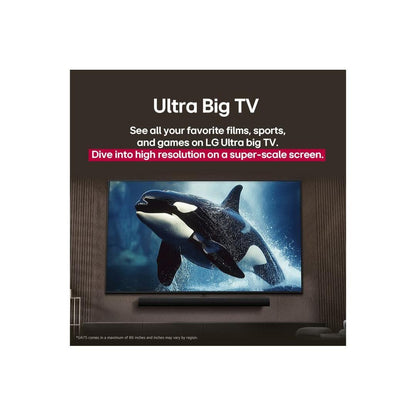 تلفزيون سمارت ال جي ، مقاس 43 بوصة ، ليد ، دقة 4K UHD ، ببـر cisfer داخلي - 43UA85006LA
