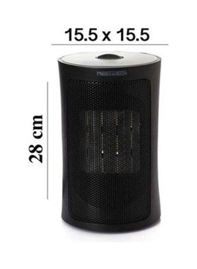 دفایة كهرباء ميديا تك ، 1500 وات ، اسود - MT-002