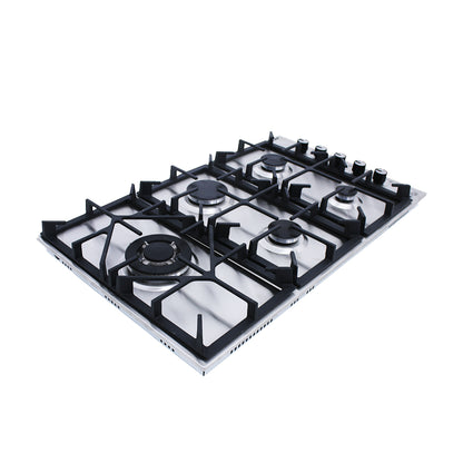بيورتى مسطح غاز 90سم استانلس 6 شعلةGAS HOB 6 HEAVY DUTY/HPT905S