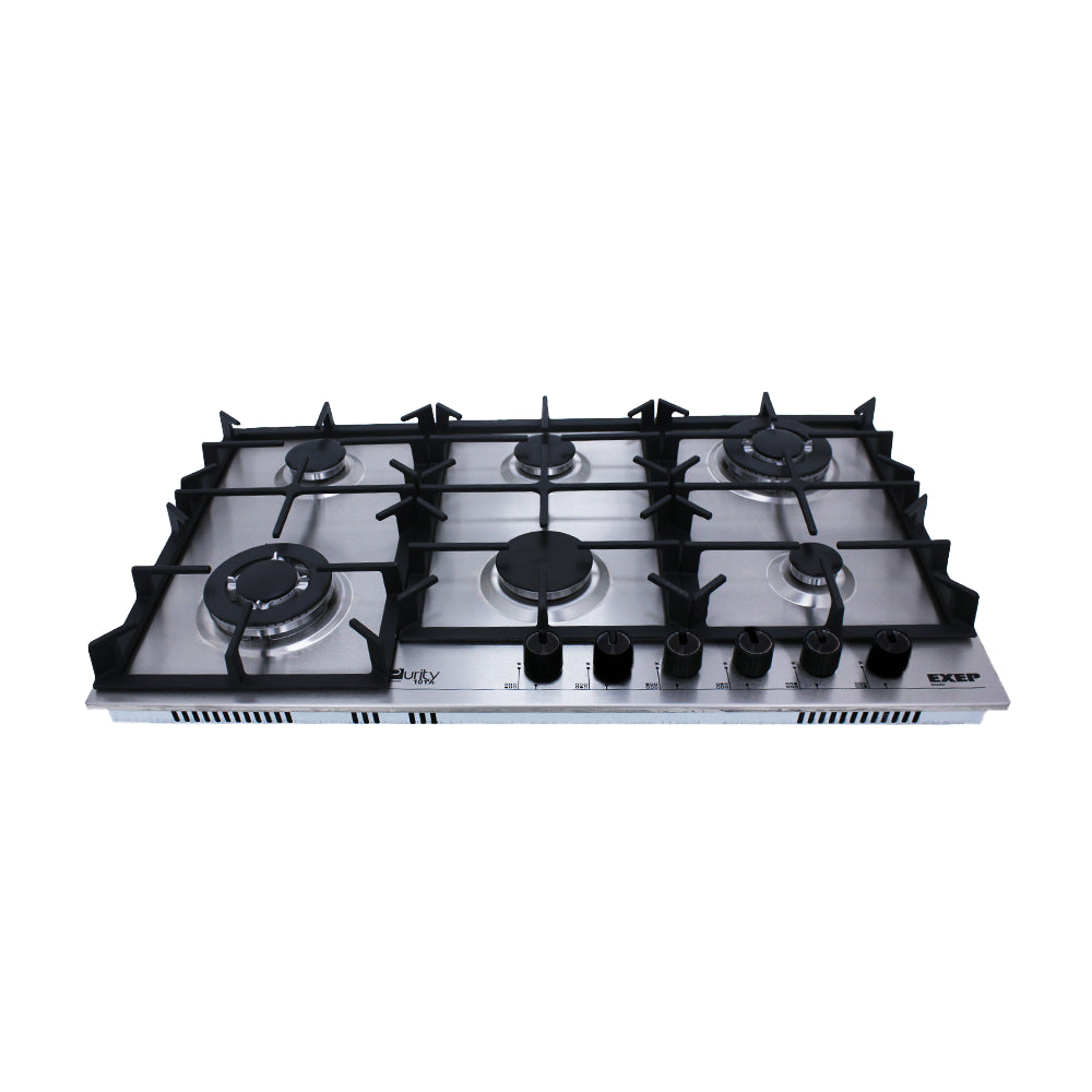 بيورتى مسطح غاز 90سم 6 شعلة استانلس GAS HOB 6 HEAVY DUTY/HPT904S