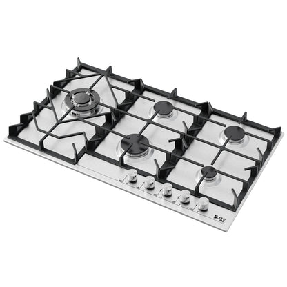 بيورتى مسطح غاز 90سم استانلس   شعلهHPT908S – Gas Hob 5 Heavy Duty