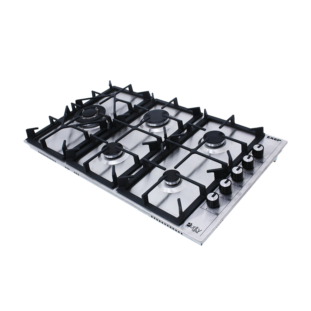 بيورتى مسطح غاز 90سم استانلس 6 شعلةGAS HOB 6 HEAVY DUTY/HPT905S