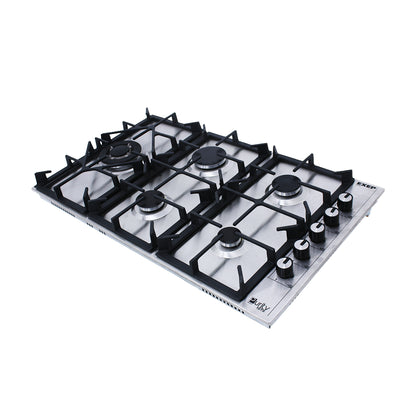 بيورتى مسطح غاز 90سم استانلس 6 شعلةGAS HOB 6 HEAVY DUTY/HPT905S